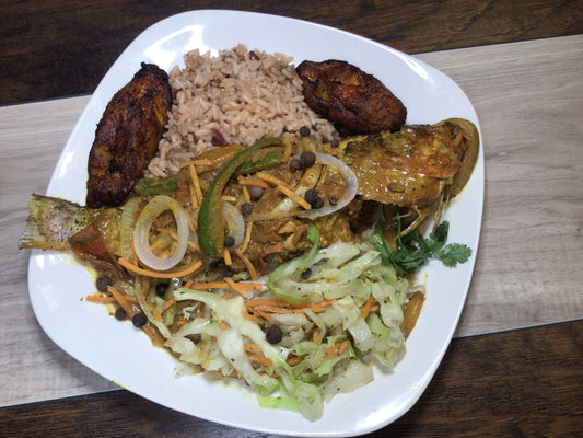 Brown Stew Fish (Snapper)