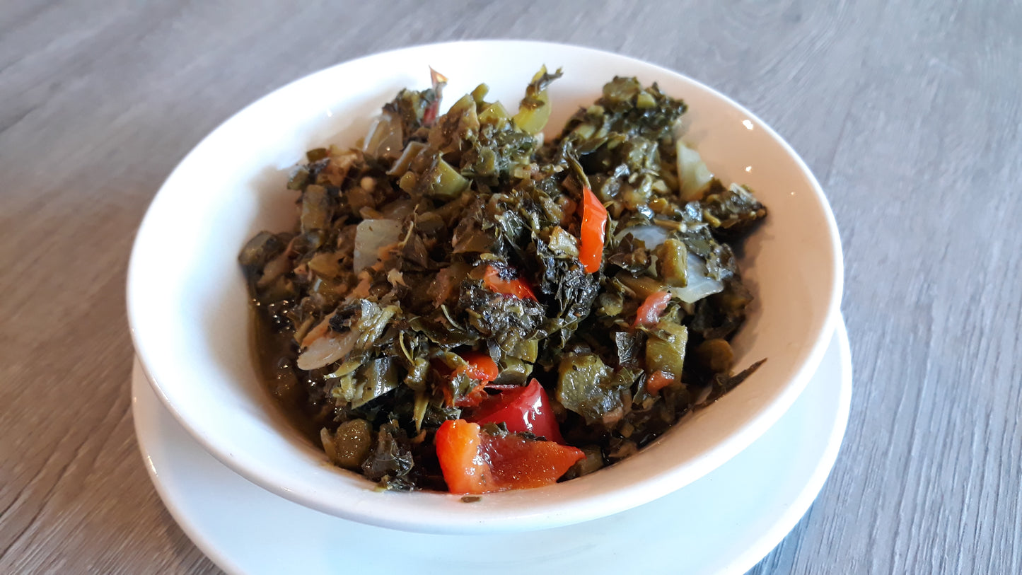 Calaloo & Salt Fish (Side)