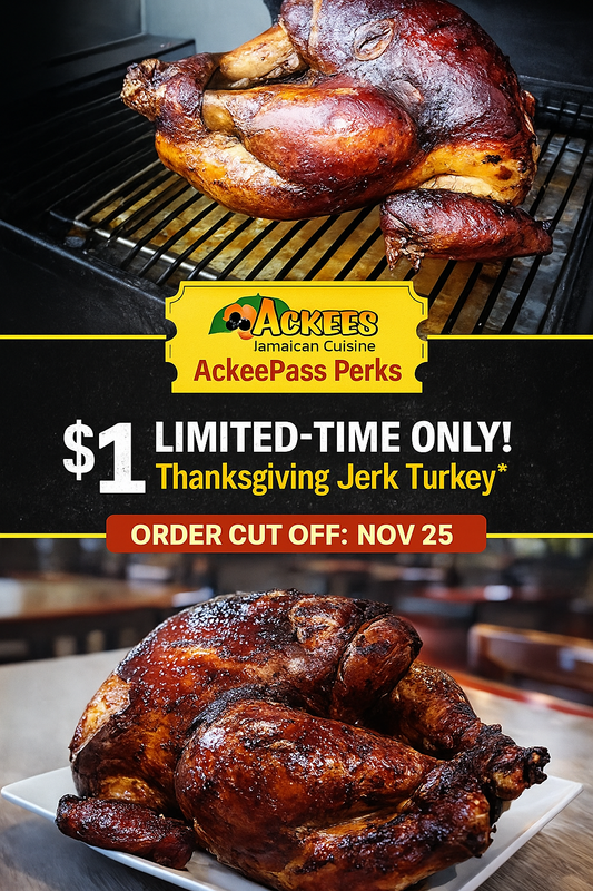 Thanksgiving Jerk Turkey $1 - $53 Discount off at check out  (Order Cut-Off: November 25)