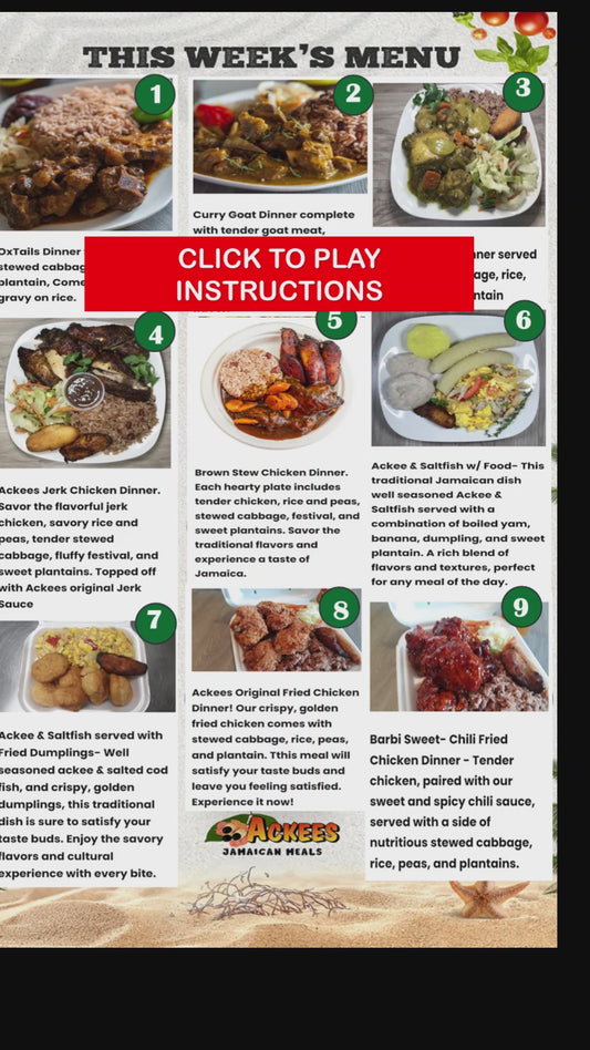 Mix & Match 5 Meals (Limited Time Offer- 50% 0ff Special = $8.50ea)